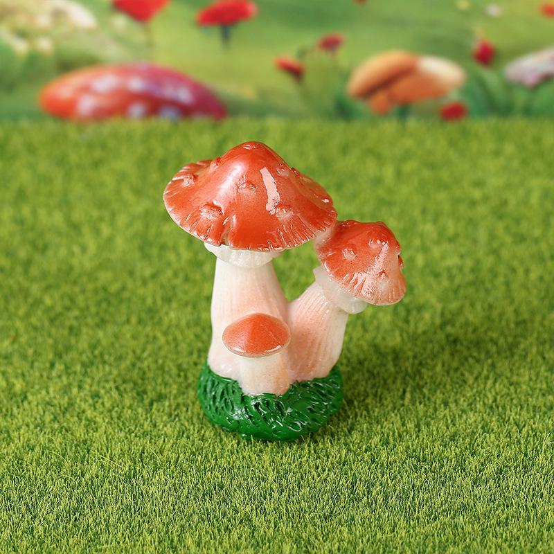 Forest Micro-Landscape Mushroom Ornaments DIY Resin Crafts for Succulent Pots and Garden Decor