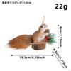Squirrel Statue Gifts Cute Hanging Animal Sculpture for Office Xmas Tabletop
