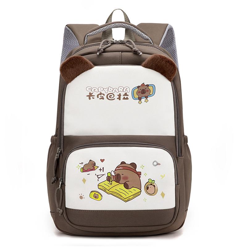 

Новый школьный рюкзак - это высококачественный, свежий, милый и симпатичный рюкзак, 1-3 классы детского сада, легкий рюкзак. коричневый