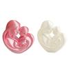 Mini Size Ornament 3D Printed Matte Texture Figure Abstract Maternal Love Heart Sculpture