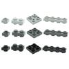 DIY Technical Bricks 50PCS MOC Building Blocks Parts 1x1 1x2 2x2 1x4 W. Knobs Both Sides Special Plates Creative Toys for Kids