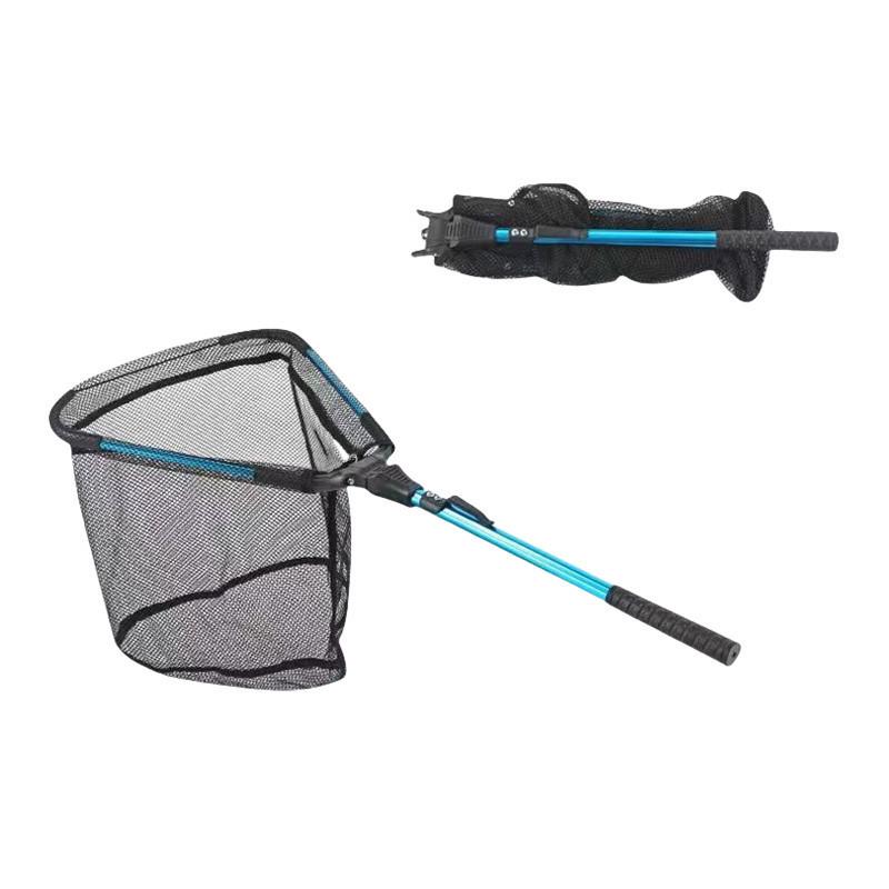 Portable Silicone Net Anti-Snagging Folding Landing Net for Sea Fishing