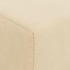 Foldable Sofa Bed Cream 120 X 60 X 49 Cm Fabric