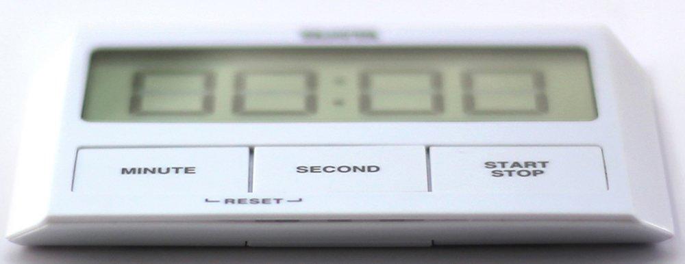 Tanita TD-409 WH Kitchen Study Timer with Suction Cup, Thin, White, Glass-Mounted