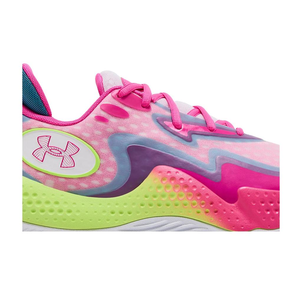 Under Armour Spawn 5 'White Lime Pink' (Unisex) White / Still Water Basketball Shoes 3026285 100