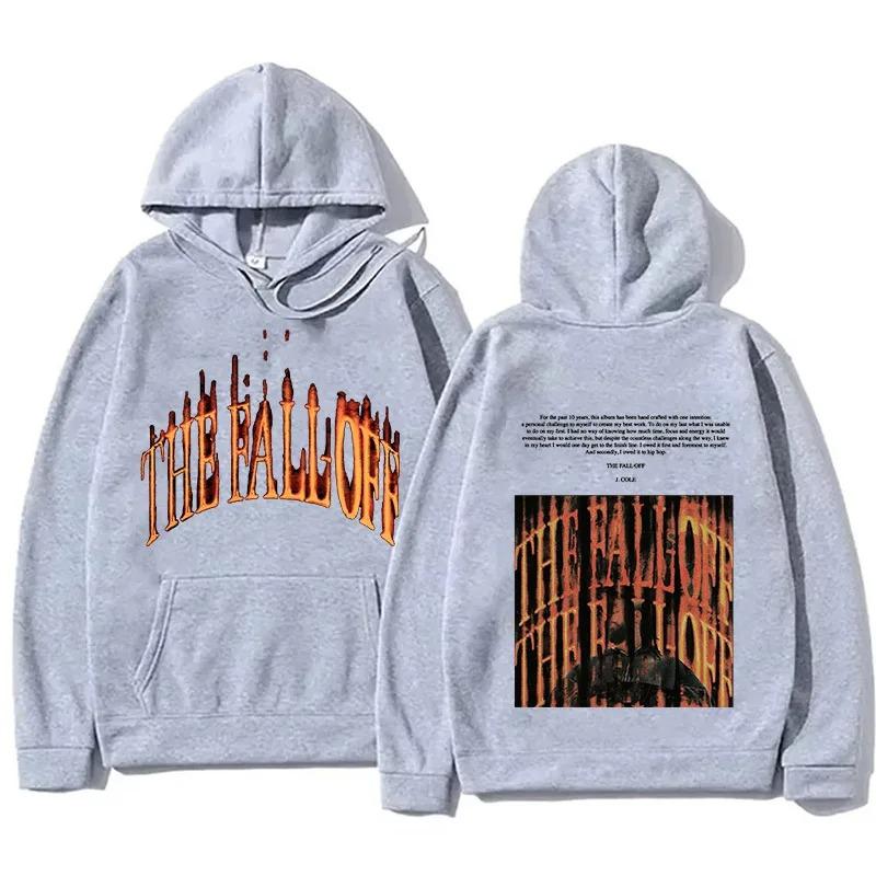 J Cole THE FALL OFF Hoodies Herren Damen Herbst Winter Sweatshirts Pullover Langarm Unisex Streetwear Mode Damen Herren Mit Kapuze