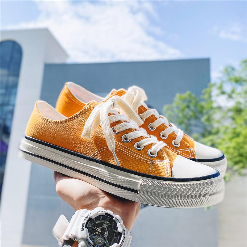 Classic 1970s Low-top Canvas Shoes for Men and Women, Retro Polished Vulcanized Shoes for Couples, Korean Version of Student Cloth Shoes for Men