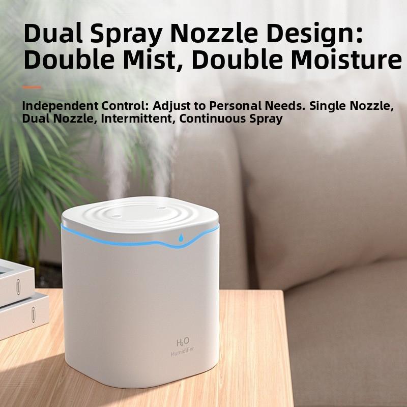 2200ML New USB Double Spray Air Humidifier Essential Oil Diffuser Ultrasonic Air Diffuser Household Aroma Diffuser Humidifier