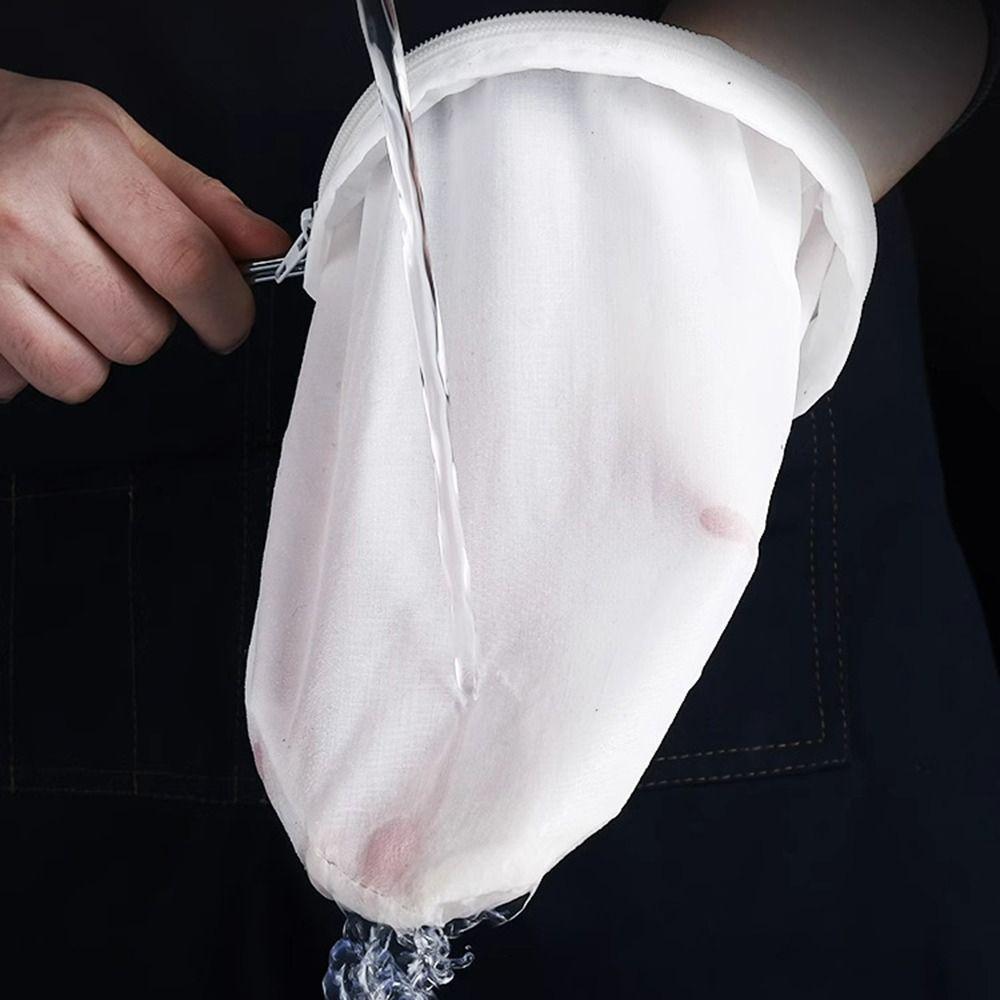 Ultra Fine Mesh Mesh Filter Bags Reusable Tea Strainer Pouch Tea Filter Dripper Filter NutMilk