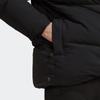 adidas Big Baffle Down Jacket Loose Fit Water Repellent Puffer Coat Women Black HN9934