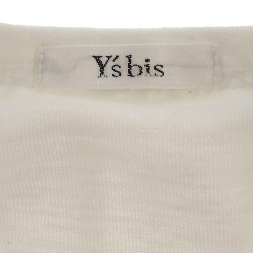 Y's Bis Made In Japan Long Sleeve Frill Cut White Women Used