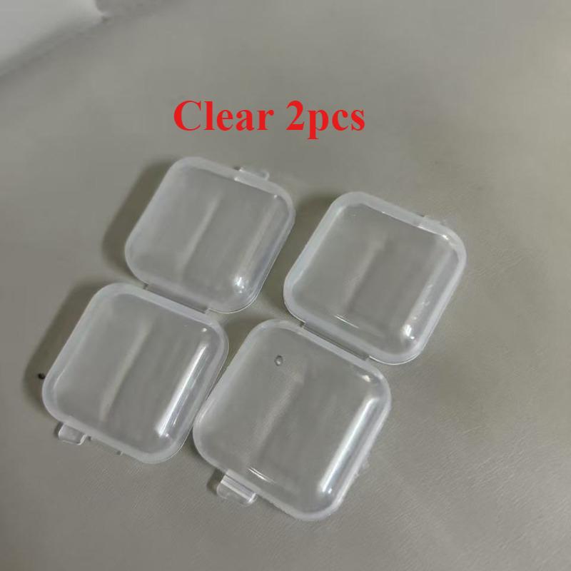 

2/4/6 шт. Простой пластиковый прозрачный мини пыленепроницаемый ящик для хранения ювелирных аксессуаров, серьги, ожерелье, браслет, мелкие предметы