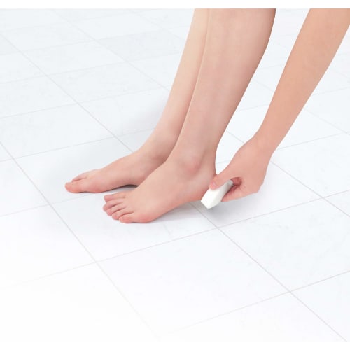 Towa Sangyo Pumice Stone, Lilacare Pumice Stone Twins, 2 Pieces, White, Approx. 6 X 4 X 1.9 Cm