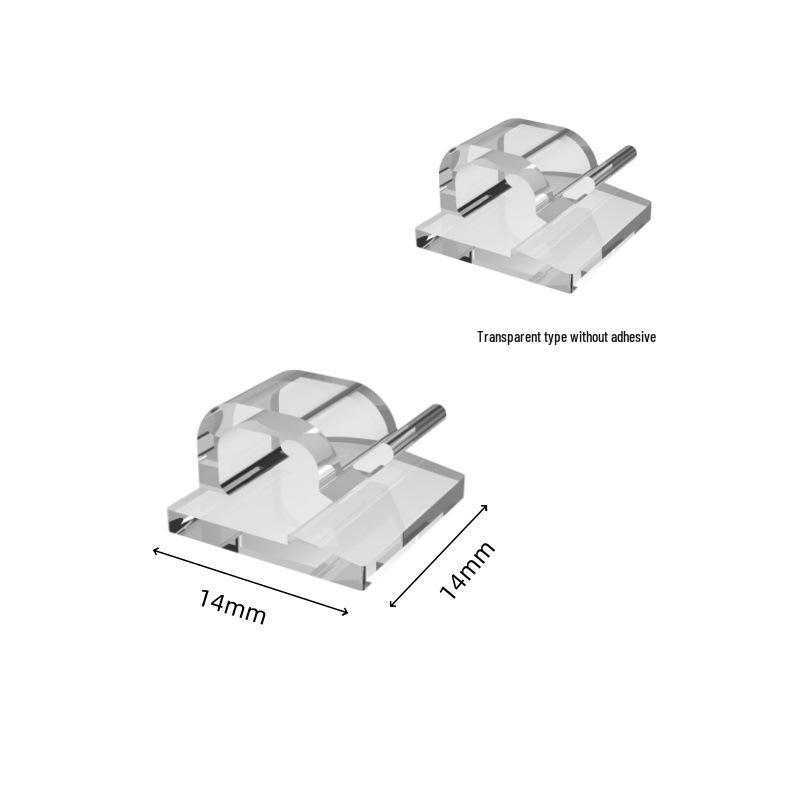 XK001 Self-Adhesive R-Type Cable Organizer & Clip for Car Wiring and Network Cables