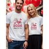 1PCS Valentine's Day Limited Couple Short Sleeve T-shirt Casual Home & Outdoor Top