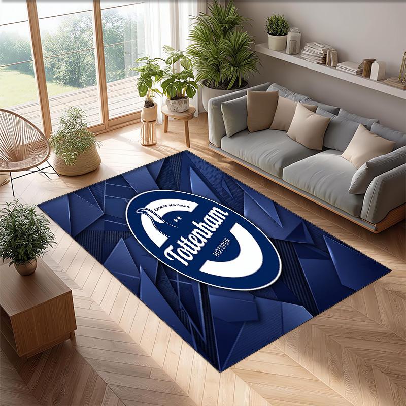 Tottenham Hotspur Bedrukte Flanellen Vloerkleed Antislip Zacht Polyester Vloerkleed Binnen Decoratie Mat voor Slaapkamer Woonkamer Bank