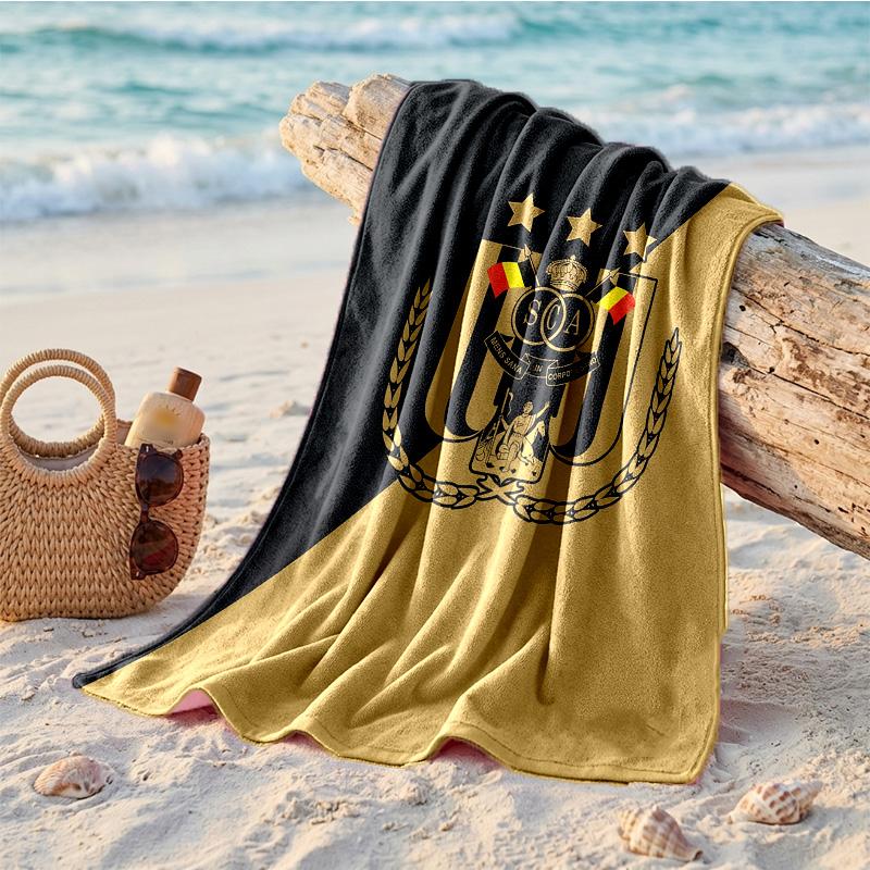Anderlecht FC Druck Mikrofaser Strandtuch Schnelltrocknend Saugfähig Großes Handtuch für Strand Schwimmen Reisen