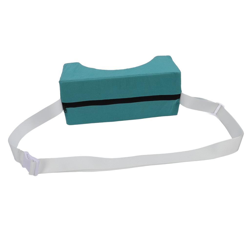 Head Positioner Pillow Green Cotton Cloth Comfortable Breathable Adjustable Neck Support Head Stabilizer Pillow for Wheelchair Patients