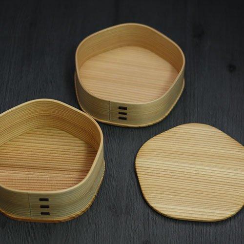 Odate Kogeisha Magewappa Bento Plum Blossom Bento 2 Akita Fabriqué au Japon Boîte, Boîte, Niveaux, Cèdre,