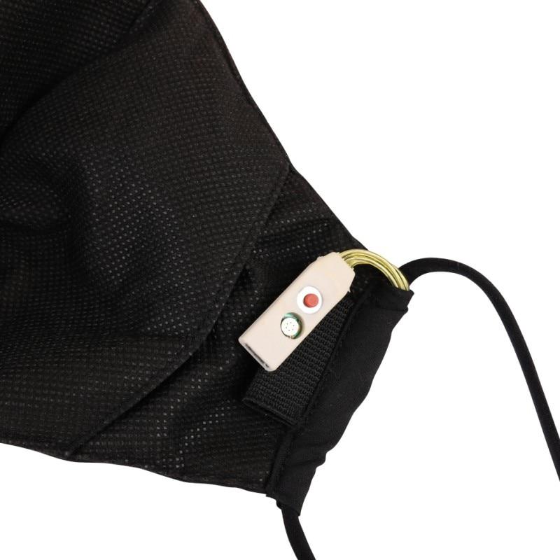 Rave Party - Halloween Voice Control Mask Dynamic Talking Faux Face Mask  Breathable Adjustable Rubber