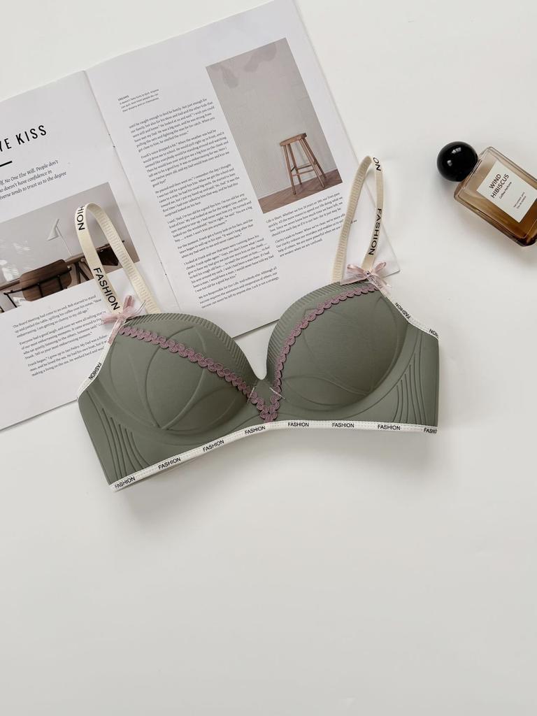 Gather Underwear, Women's Small Breasts Show Big Breasts, Close Secondary Breasts, Pull To Prevent Sagging, New Popular Letter Shoulder Straps