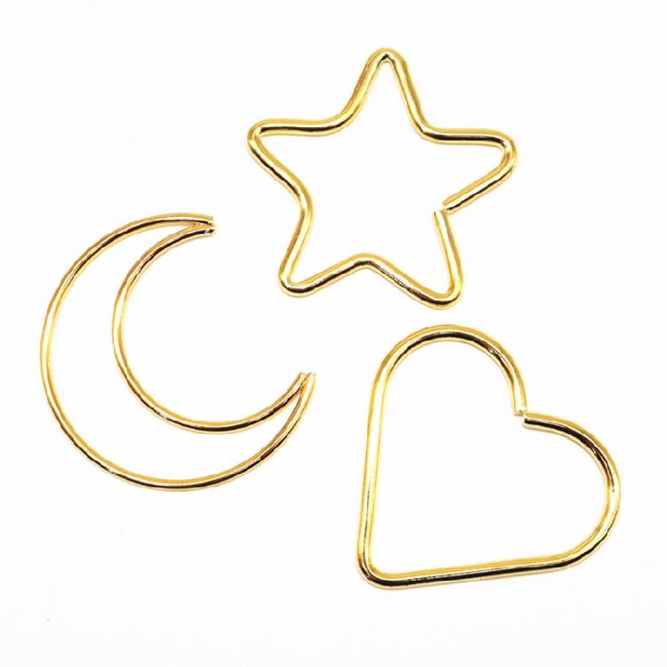 Makramee Liebesherz Sterne Mond Reifen DIY Traumfänger Rahmen Kreis Ring Metall