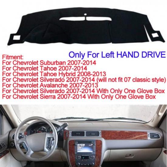 Dash Mat Dashboard Cover For Chevrolet Suburban Tahoe Silverad 2007 - 2013 2014