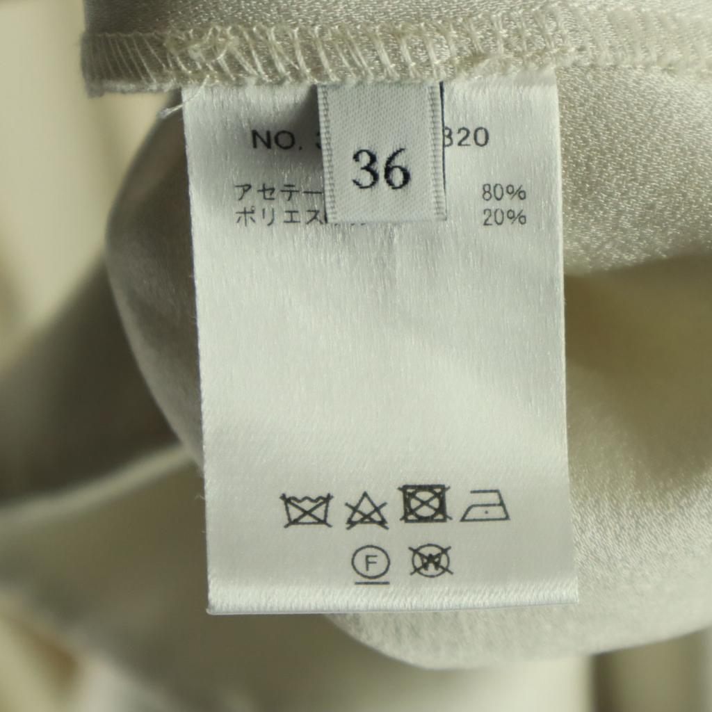 Ebure Made In Japan Long Sleeve Long Dress 36 White System Women Used