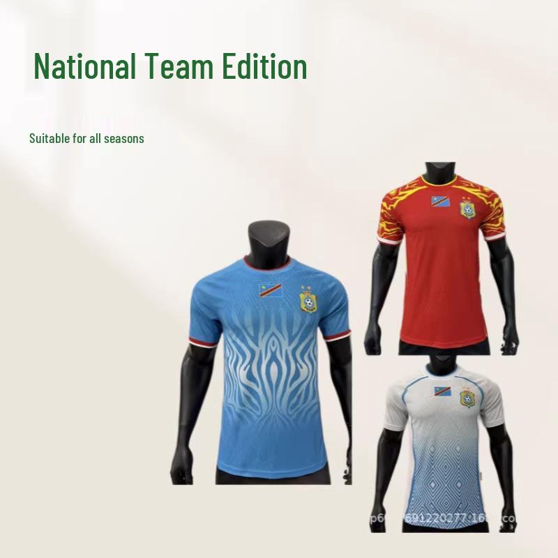Congo 2025/26 Africa Cup Home, Away, Third Jersey - Men’s Player Version Double Extra Large
