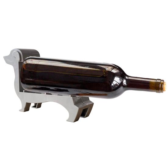 Dachshund Wine Bottle Holder Dog Shaped Beer Bottle Display Stand Organizer Rack Home Kitchen Bar Dining Table Desktop Decoration