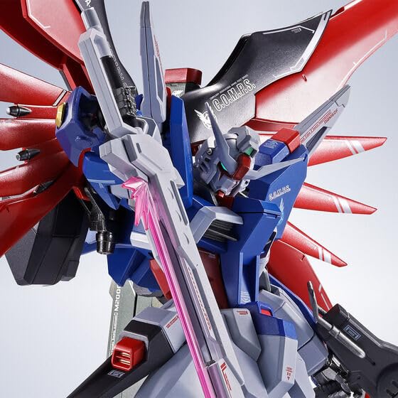 

МЕТАЛЛИЧЕСКИЙ РОБОТ Spirits Destiny Gundam SpecII 140 мм окрашенная подвижная фигурка Эксклюзивный набор световых крыльев с эффектом силуэта Зевса SIDE MS Приблизительно.