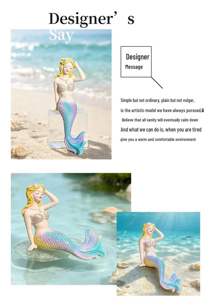 Mermaid Resin Ornaments for Garden, Pond, and Fish Tank Decor