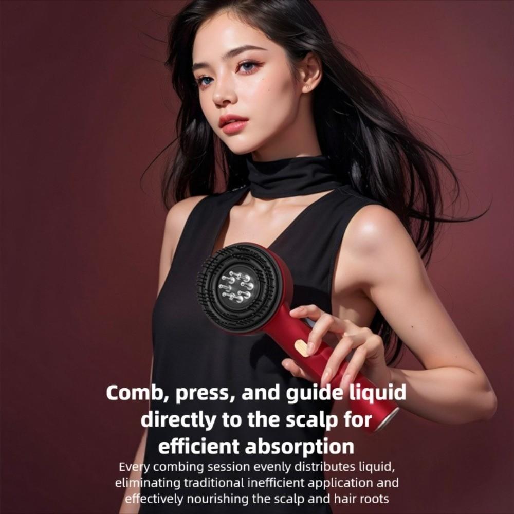 Therapy Hair Scalp Massaging Brush Oil Applicator Red Light Hair Comb  for Anti-Hair Loss