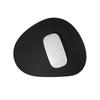 EXCO (EXCO) Black Round Triangular Leather Mouse Pad, Small Size, Laptop Desk Pad, Waterproof Leather, Gaming Mat, Portable And Washable, 0395