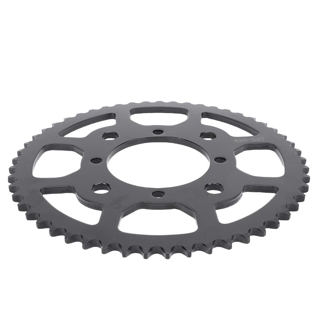 420 53T Rear Sprocket Efficient Gear Ratio Heavy Duty Steel Alloy Optimal Performance for Dirt Pit