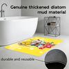 Anime R-Rainbow Brite Floor Mat Diatomite Bath Mat, Quick Dry Absorbent Non-Slip Door Mat