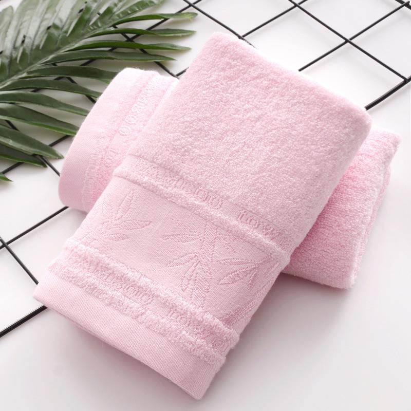 Plain Bamboo Forest Soft Water-absorbing Jacquard Cut-off Small Towel for Children