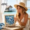 Japanese Fabric Craft No-Sew Art Kit DIY Mosaic Kits for Adults Beginners Quilted Wall Intricate with Frame & Tools Kits Gifts Housewarming