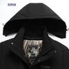 Romon Men's Winter Fleece Hooded Parka
