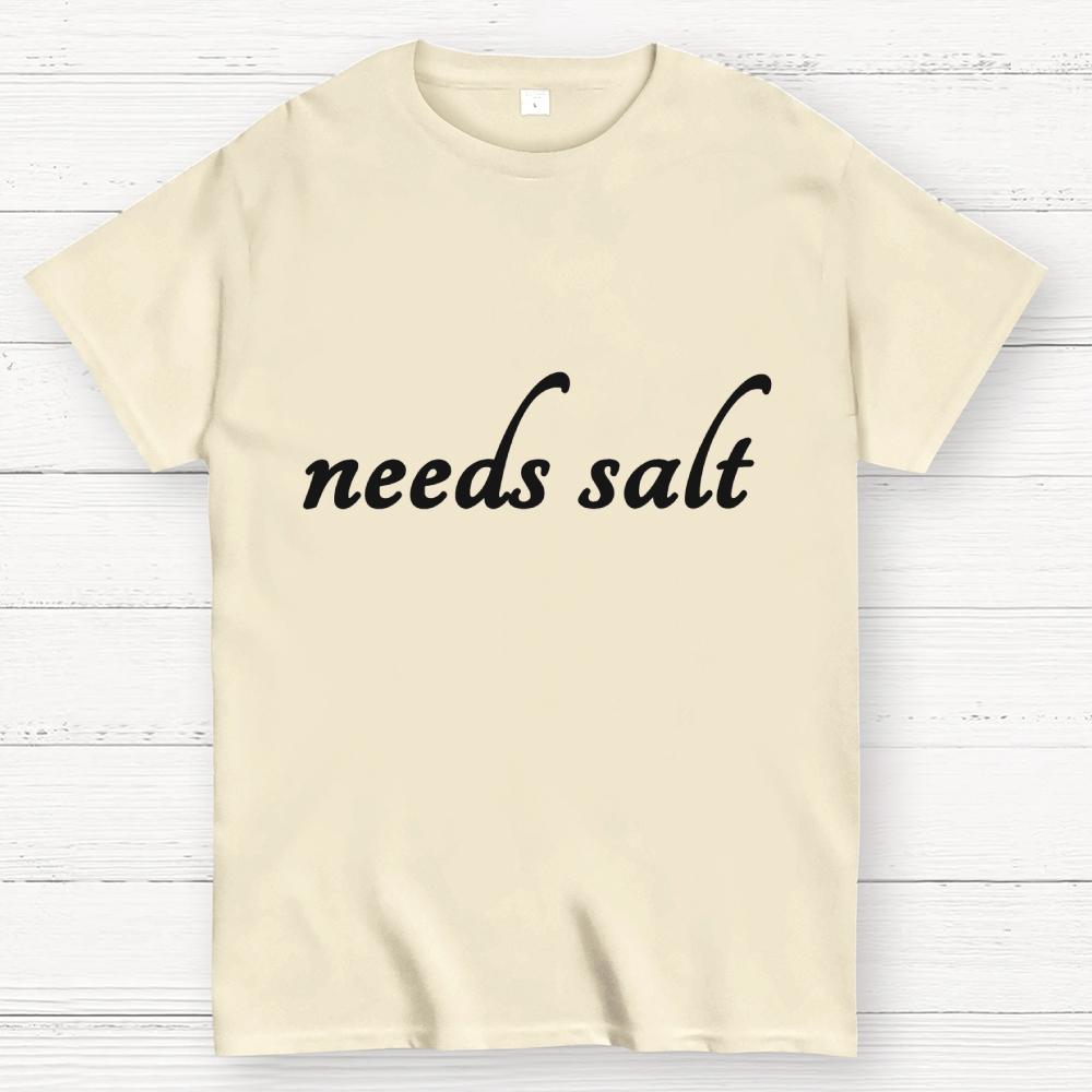 Needs Salt Cotton Casual Cool Loose T-Shirt