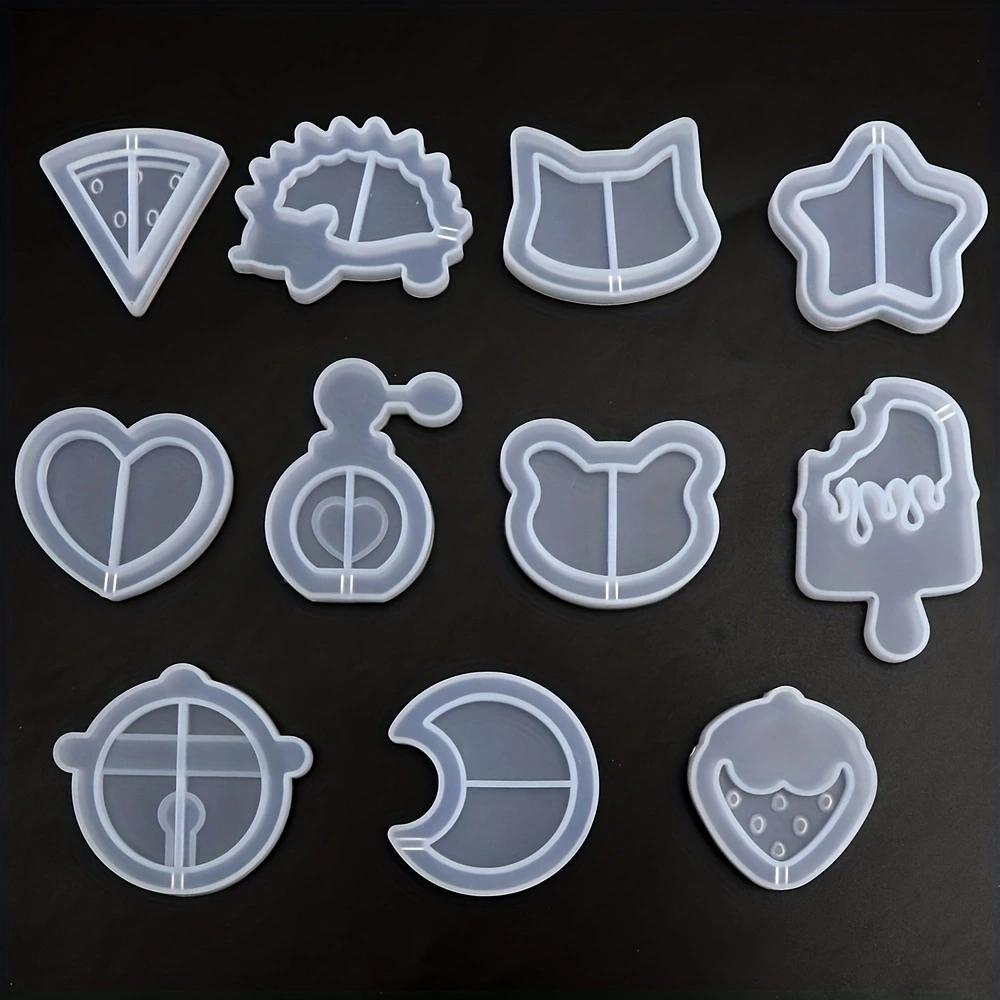 Silikonharzformen für Tier-Eiscreme-Spielkonsolen Epoxidharzformen für Schlüsselanhänger Harzschmuckformen für Harzguss von Schlüsselanhängern Quasten