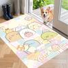Custom Name Sumikko Gurashi Crystal Velvet Floor Rug Personalized Text Soft Carpet Home Decor