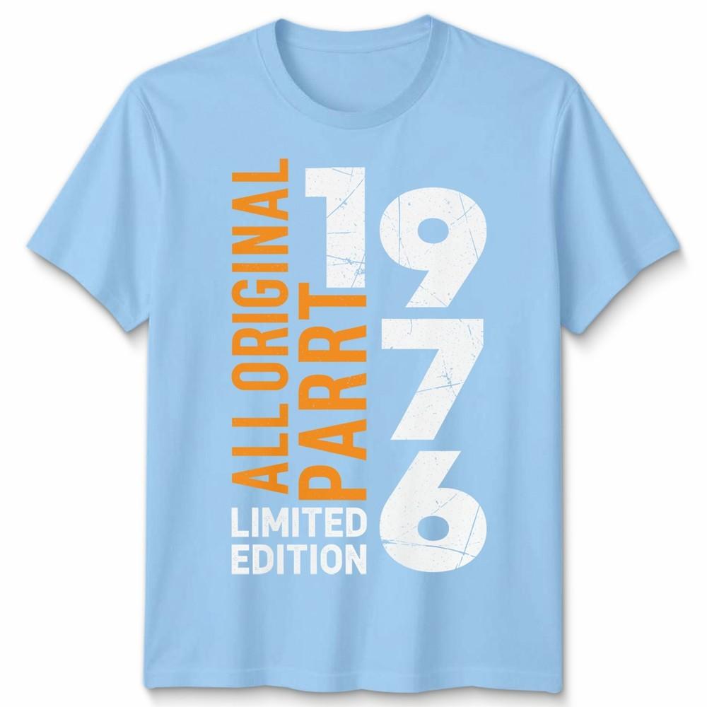 Vintage 1976 50th Birthday Gifts Unisex 50 Years Old Tshirt S