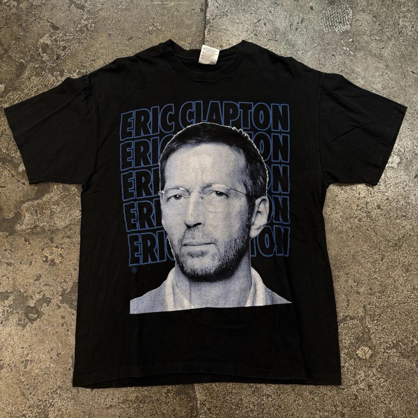 Vintage 1994 Eric Clapton Shirt Black And Blue Men’s XL North American Tour S
