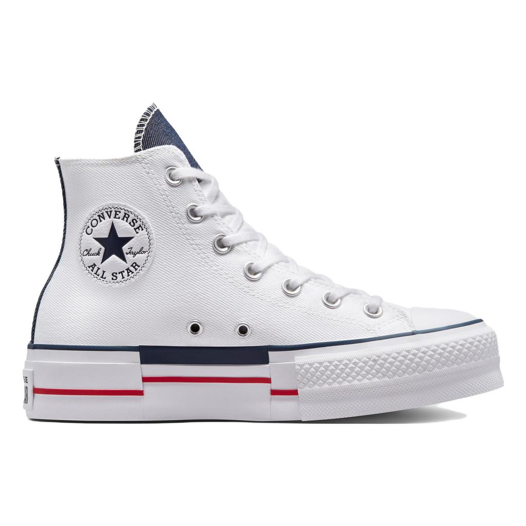 New Converse Chuck Taylor All Star Lift Platform Retro Denim 'White' Women's A03961C