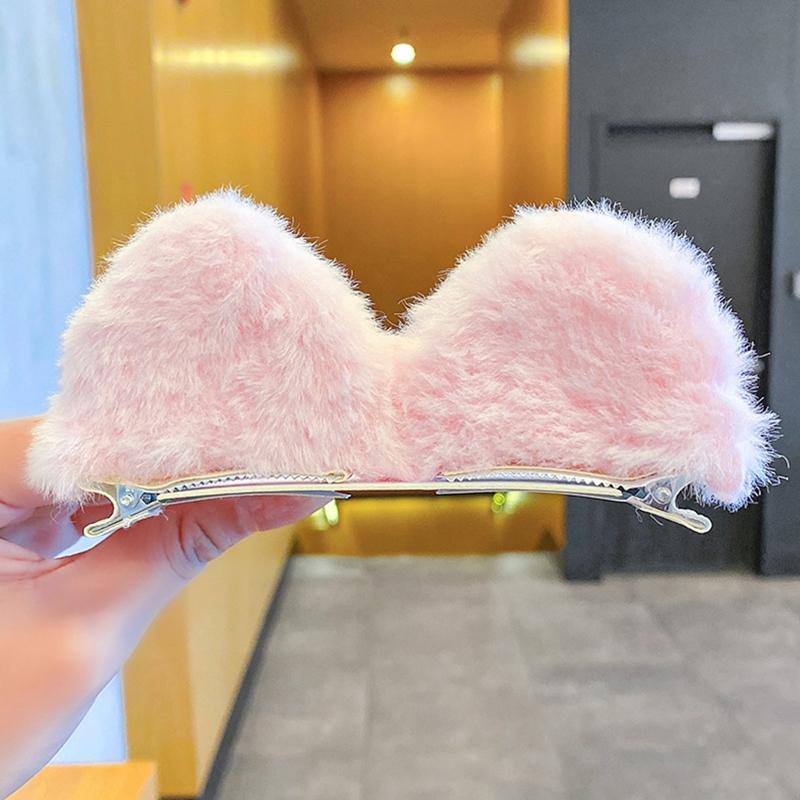 Kitten Ear Hair Clips Cats Ears Hair Side Clips Lovely Animal Ear Hair Barrettes Cartoon Hairpin Halloween Headwear