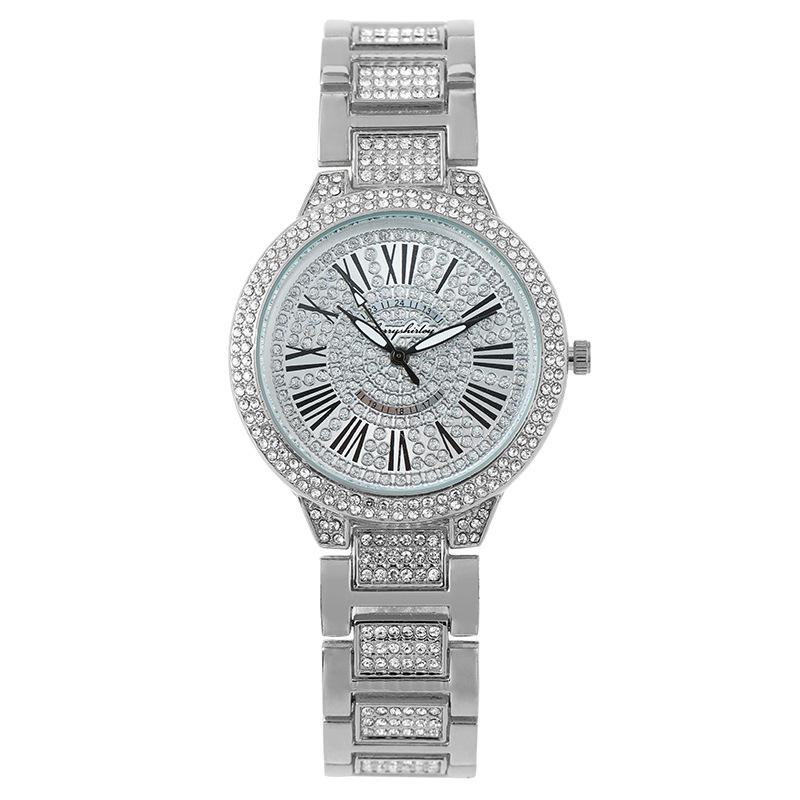 

Popular new products are on sale, fashionable Roman pattern diamond-encrusted women s watch, a women s watch, and a quartz watch. срібний
