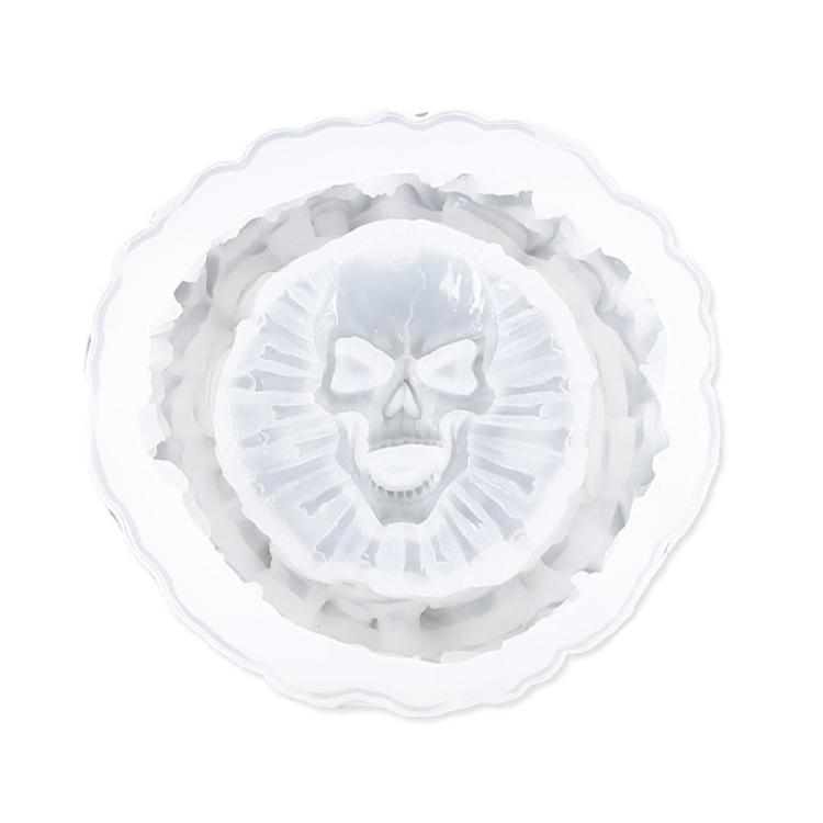 Skull Shape Ashtray Silicone Molds Candlestick Molds Resin Crafting Molds Silicone Ornament Molds for Making Projects 1