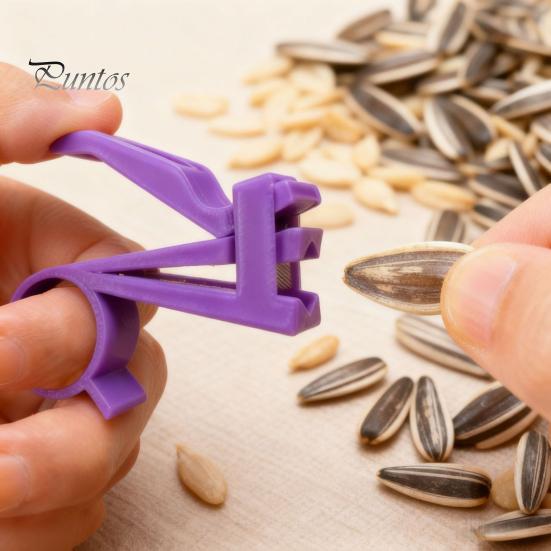 Geruchloses Samenschälwerkzeug Sonnenblumenkerne Schälwerkzeug, 3D-gedruckter Nussknacker, Schälwerkzeug für den Heimgebrauch, Einfaches Schälen, Ergonomischer Melonenöffner für tragbares Gerät