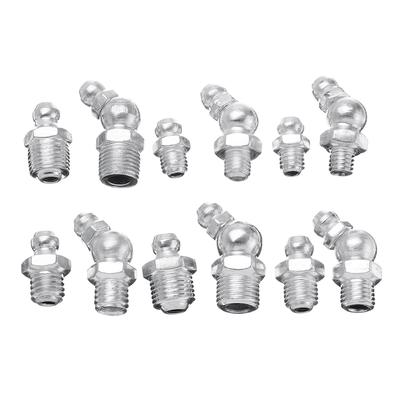 130Pcs Hydraulic Grease Nipples Galvanized Metal Grease Nipple Fitting